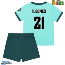 Wolves Rodrigo Gomes #21 Bortedraktsett Barn 2025-26 Kortermet (+ Korte bukser)